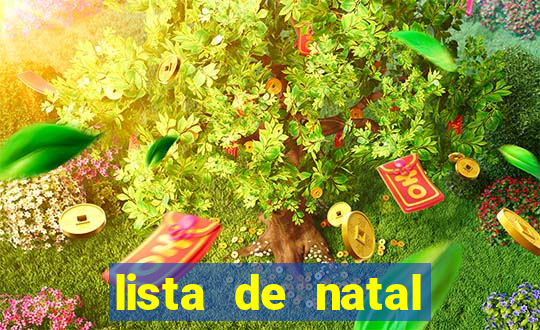 lista de natal para imprimir